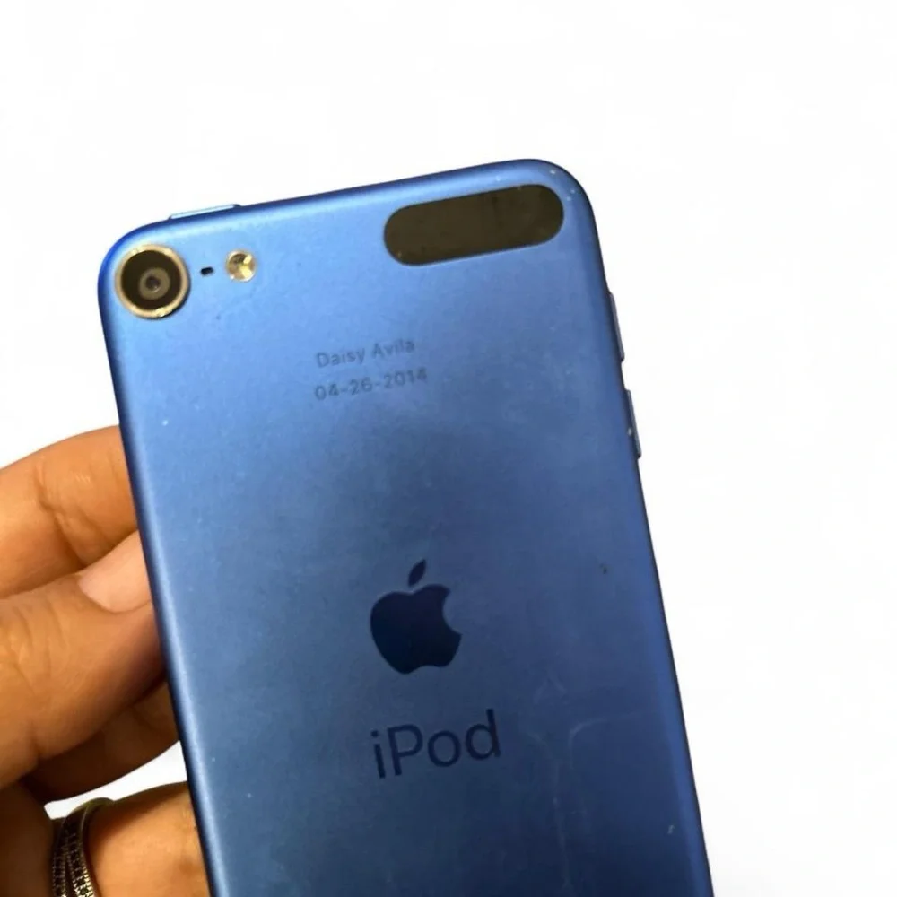 Apple iPod Touch 5th Gen Blue 32GB (Engraved) Locked Collectible Used Y2K